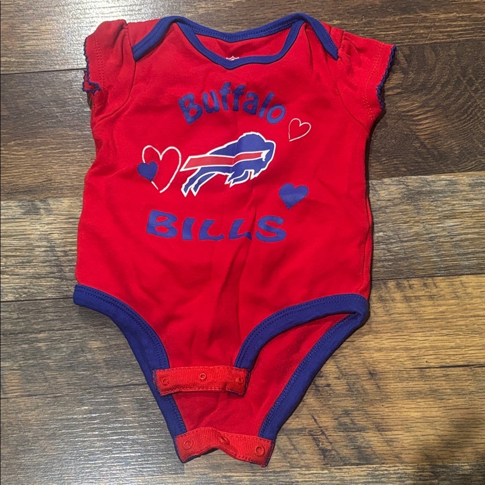 Buffalo Bills Red Baby Onesie